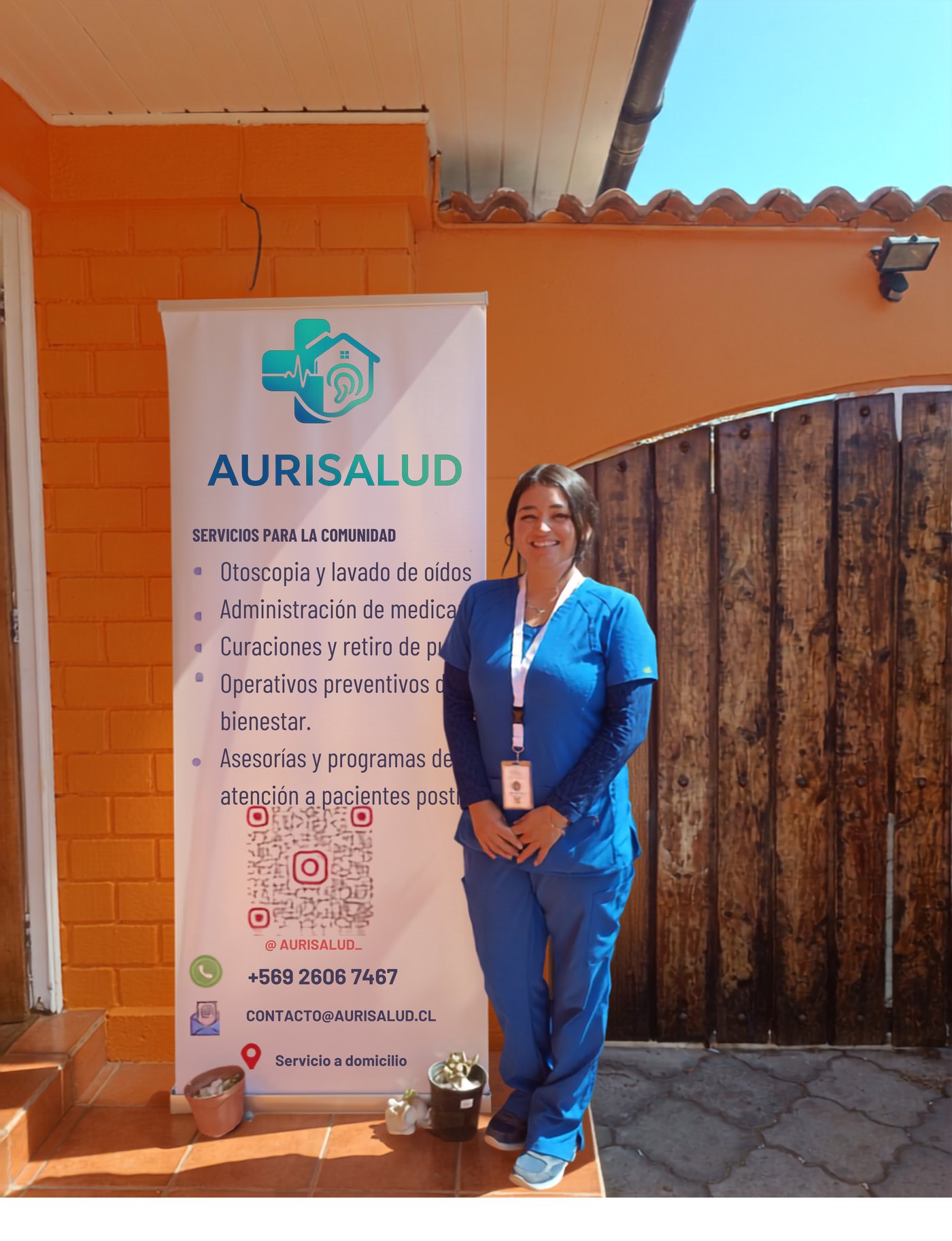 Camila Vásquez Macaya, Técnico en Enfermería, fundadora de AURISALUD